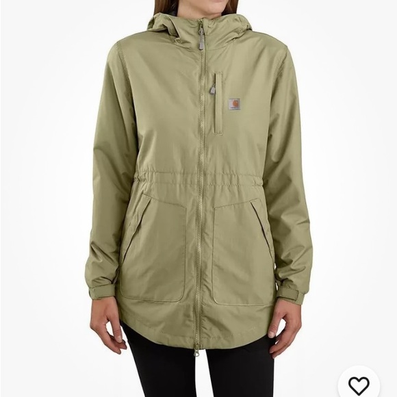 Carhartt Sage Green Rain Defender Jacket - Picture 4 of 4
